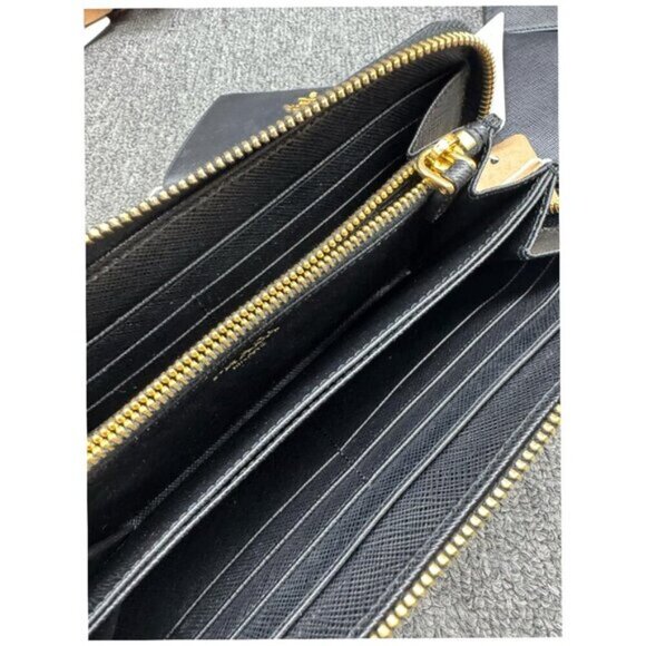 Prada Saffiano Zippy Black Wallet 175-013025 - Picture 5 of 8